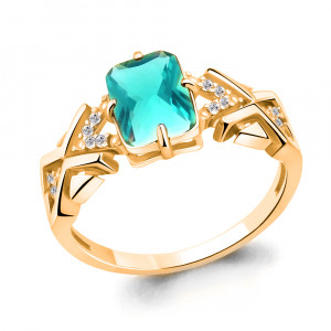 Кольцо из серебра Aquamarine 6914088