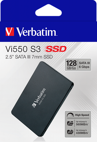 Твердотельный накопитель SSD, 128GB, SATA III, 2.5'', 7mm, фото 1