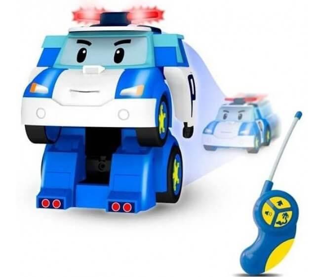 Робот-трансформер Robocar Poli Поли на радиоуправлении . Управляется в форме робота и машины