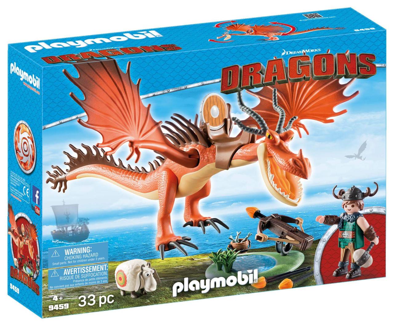 Конструктор Playmobil Драконы: Сморкала и Криволык 9459pm