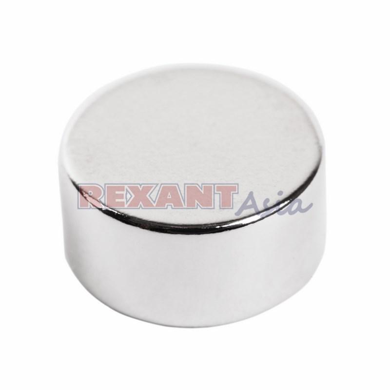 Неодимовый магнит диск 10х5мм сцепление 2,5 кг (упаковка 5 шт) Rexant, (72-3114 )