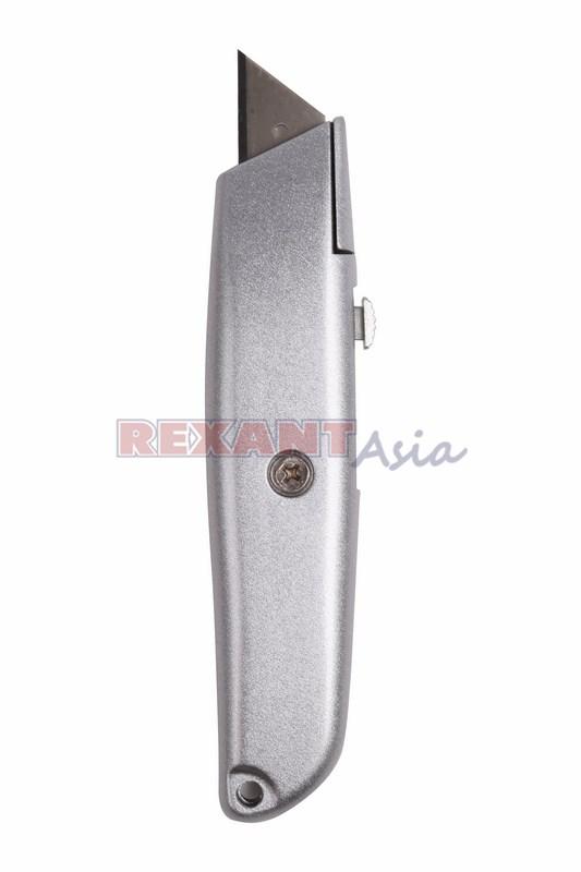 Нож с трапециевидным выдвижным лезвием REXANT, (12-4907 )