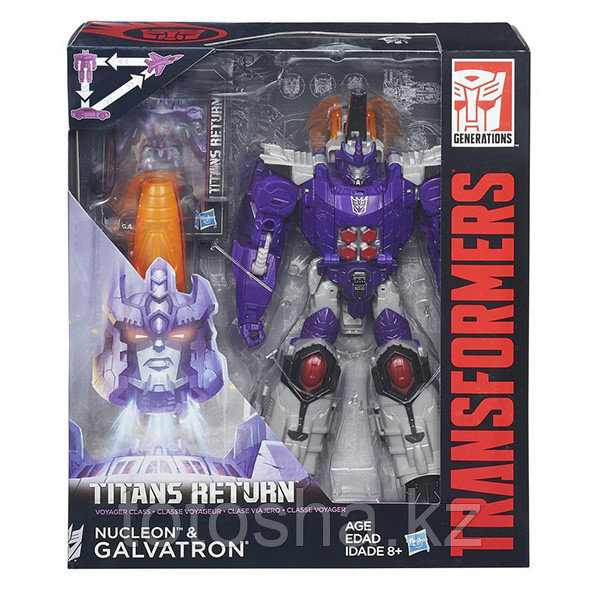 Hasbro Transformers B7769 Дженерейшенс Возвращение Титанов Вояжер Нуклеон и Гальватрон