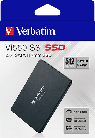 Твердотельный накопитель SSD, 512Гб, SATA III, 2.5'', 7mm, фото 2