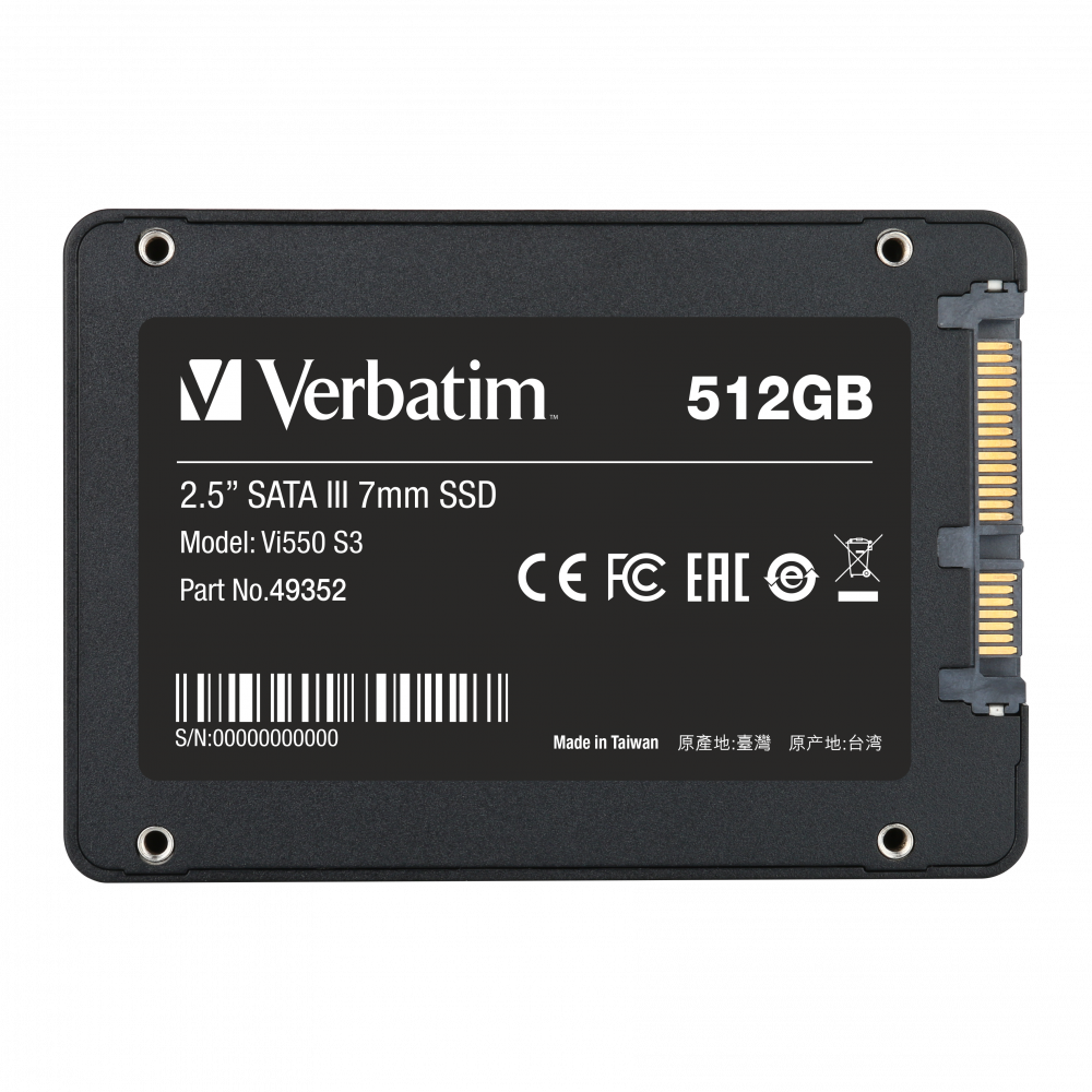 Твердотельный накопитель SSD, 512Гб, SATA III, 2.5'', 7mm - фото 2 - id-p67770804