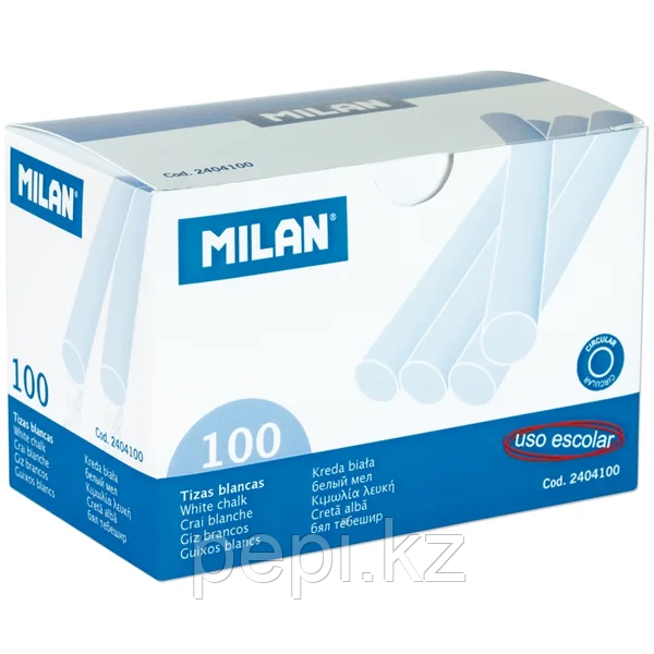 Мел белый Milan, 100шт