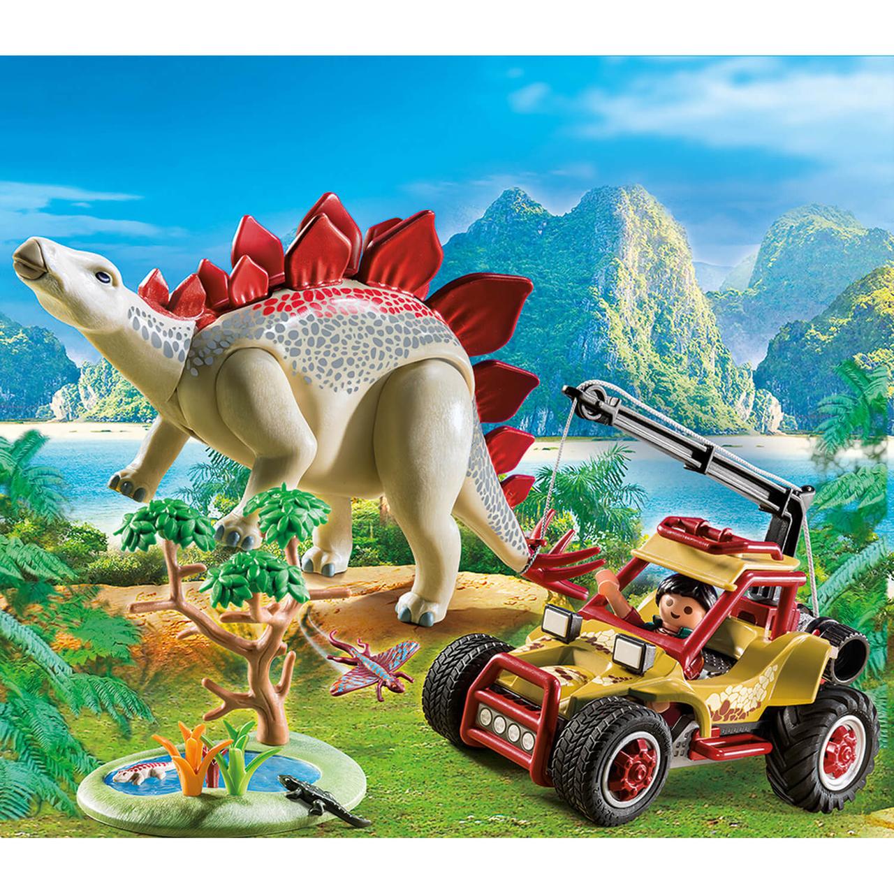 Конструктор Playmobil Динозавры: Исследовательский транспорт со стегозавром 9432pm