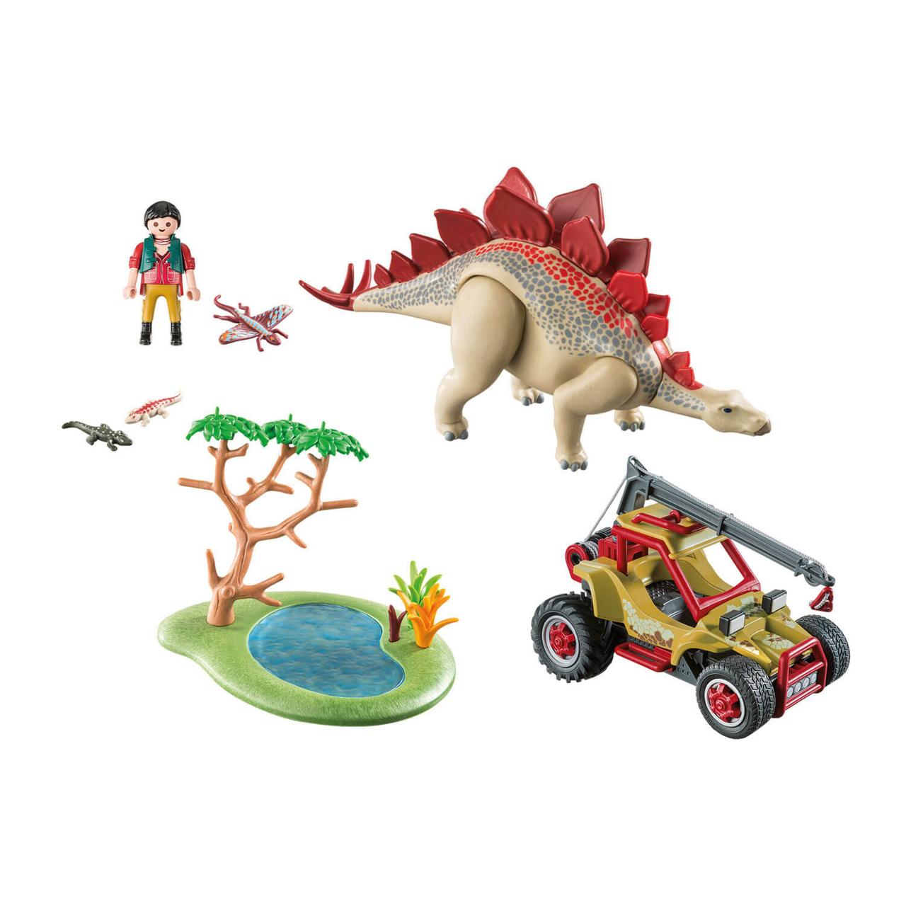 Конструктор Playmobil Динозавры: Исследовательский транспорт со стегозавром 9432pm