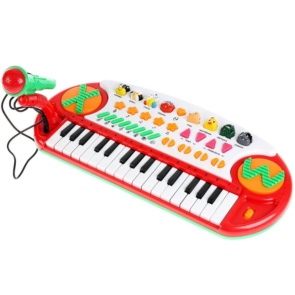 Умка Музыкальная игрушка "Пианино-караоке", 30 звуков, стихотворений М. Дружининой и потешек