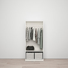 Шкаф платяной 2-дверный КЛЕППСТАД 79x176 см ИКЕА, IKEA, фото 2
