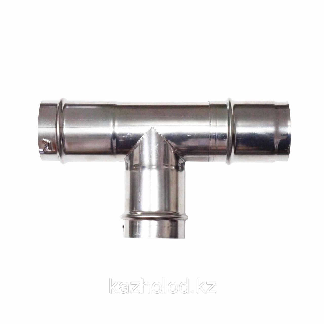 Дымоходная труба тройник с конденсатосборником: D80mm
