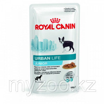Влажный корм для щенков собак крупных пород Royal Canin URBAN LIFE JUNIOR 10*150 g