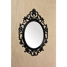 Овальное зеркало настенное 61х87,5 см цвет черный, CLK879, фото 3