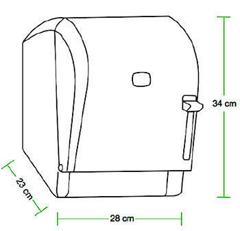 Диспенсер рулонных бумажных полотенец Vialli K8М (медицинский, локтевой, серебристого цвета) - фото 3 - id-p67926286