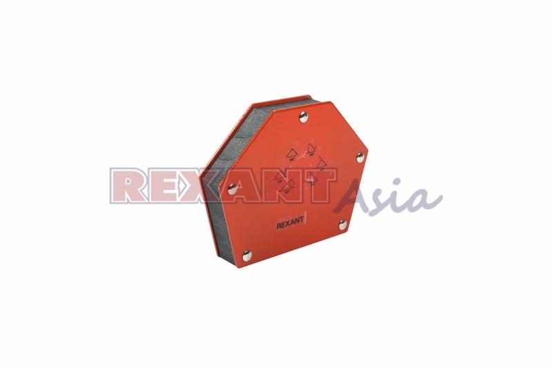 Магнитный угольник-держатель для сварки на 6 углов усилие 34 кг REXANT, (12-4833 )