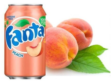 Fanta peach персик 355ml США (12шт-упак)
