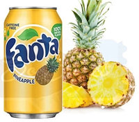Fanta Pineapple  Ананас 355ml США (12шт-упак)