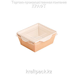 Контейнер, салатник с прозрачной крышкой 350мл 100*85*55 (Eco Opsalad 350) DoEco (50/350)