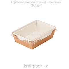 Контейнер, салатник с прозрачной крышкой 400мл 120*85*45 (Eco Opsalad 400) DoEco (50/400)