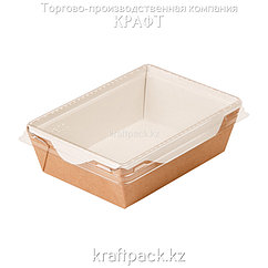 Контейнер, салатник с прозрачной крышкой 500мл 140*105*45 (Eco Opsalad 500) DoEco (50/300)