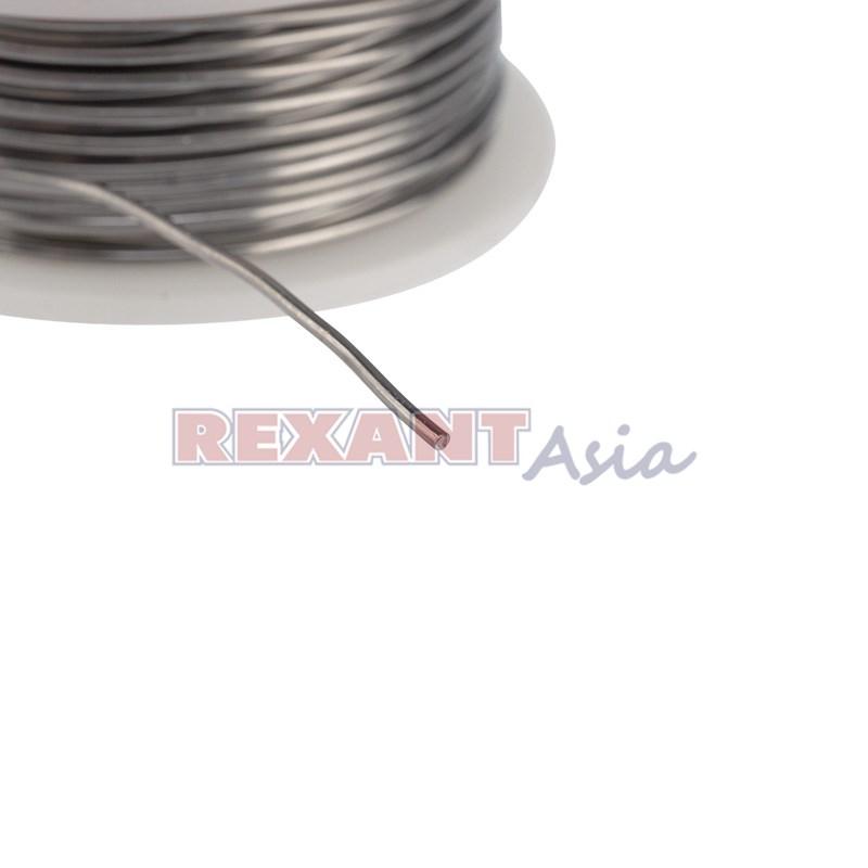 Припой с канифолью REXANT, 100 г, d=1.0 мм, (Sn60 Pb40 Flux 2.2 %), (09-3203 )