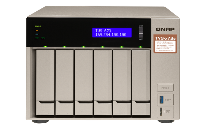 Сетевое хранилище QNAP TVS-673e-8G, фото 2
