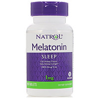 Мелатонин  1 мг, 90таблеток.  Natrol, Мелатонин