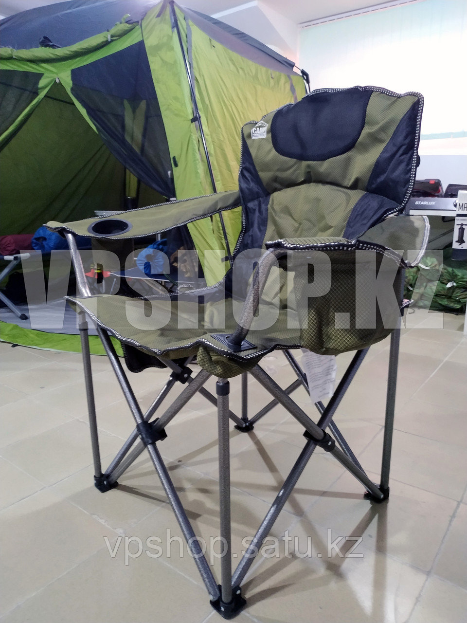 Усиленный складной стул туристический для рыбалки для похода для охоты Camp Master, доставка