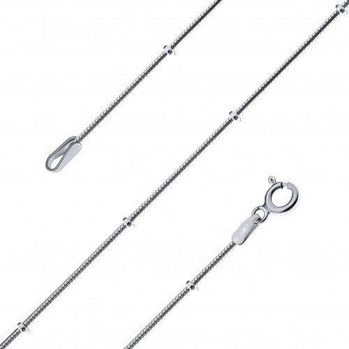 Цепь Teosa серебро с родием, без вставок K/GRQ 8L-020-45