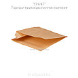 Бумажные уголки S крафт для бургеров и сэндвичей 100*120*50 (Eco Sandwich Bag S) DoEco (2000шт/уп), фото 2
