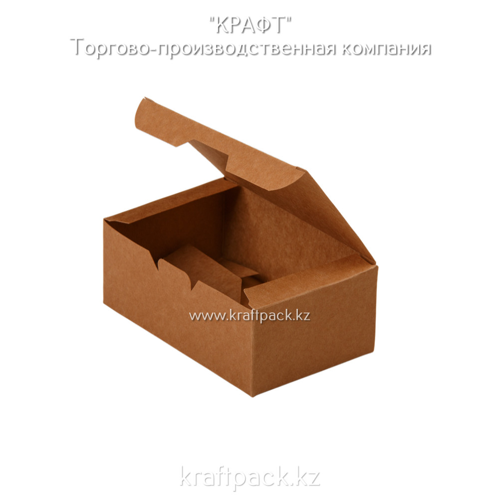 Упаковка для куриных крыльев, снеков и наггетсов S 115*75*45 (Eco Fast Food Box S PK) DoEco (25/300)