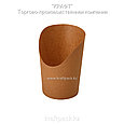 Упаковка для картофеля фри, снеков, поп корна,мороженного L 720мл (Eco Snak Cup L) DoEco (50/1000), фото 2