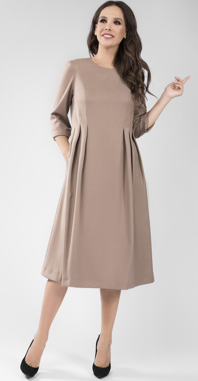 Платье TEFFI style-1436/2, капучино, 56