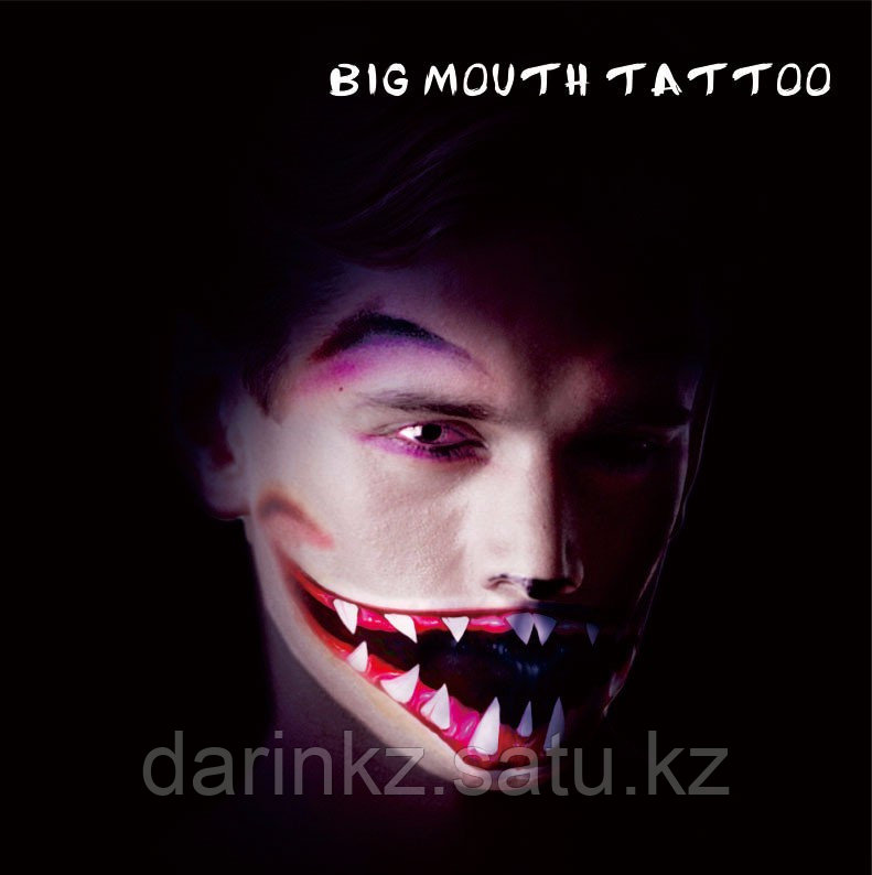 Татуировка Вампир на Halloween Big Mouth Tattoo - фото 1 - id-p67959835