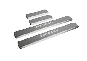 Накладки на пороги  Nissan Terrano 2014-