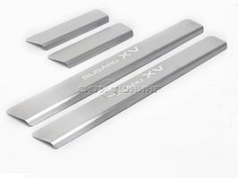 Накладки на пороги  Subaru XV 2017-