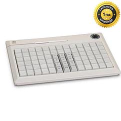 POS-клавиатура NCR 5932-7XXX программируемая бежевая PS/2 на 78 клавиш с ридером (3 дорожки)