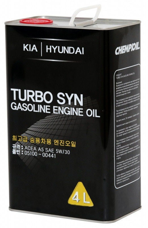 Моторное масло 5W-30 Kia Hyundai TURBO SYN CHEMPIOIL 4 л.