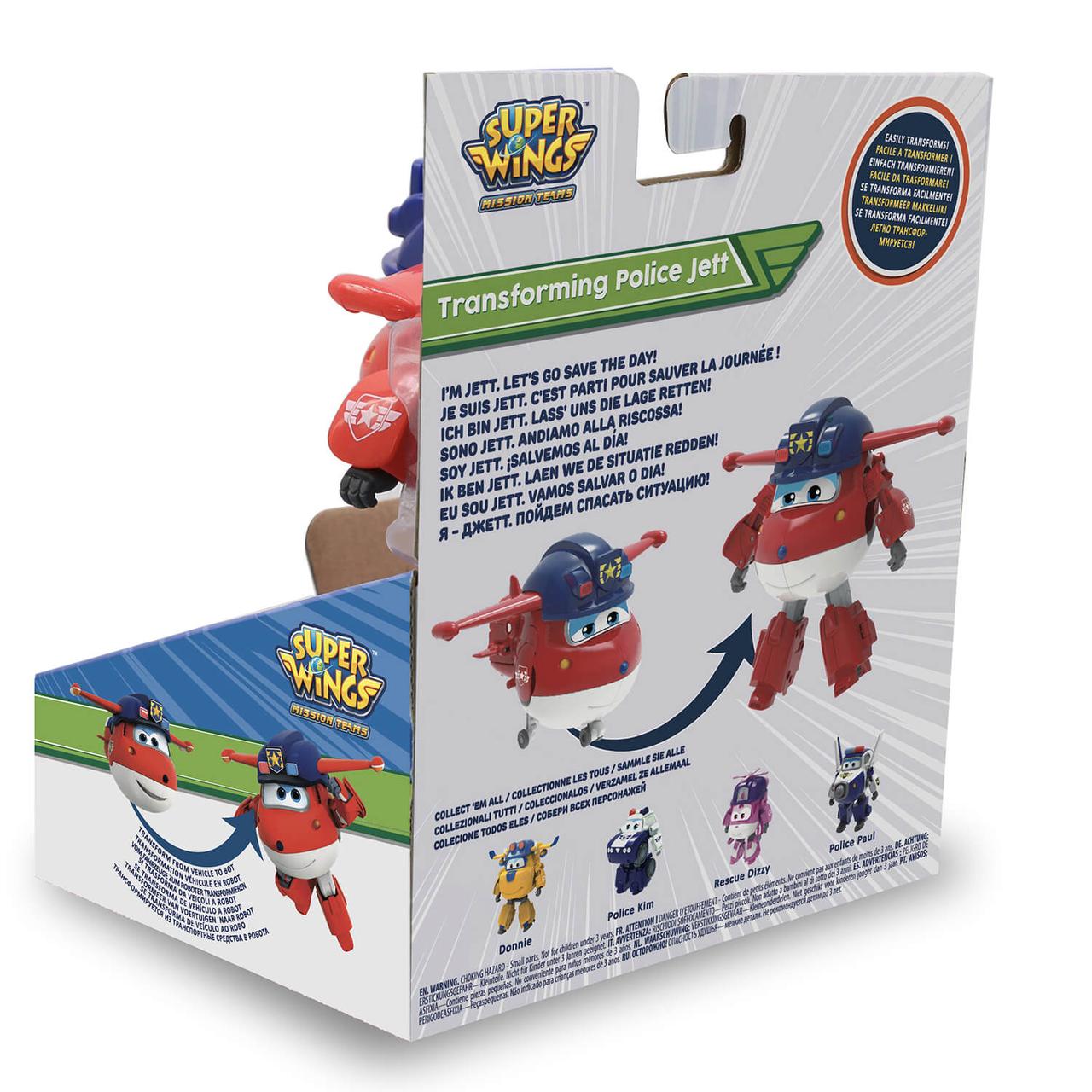 Трансформер Super Wings Джетт (команда Полиции) Супер крылья EU730231