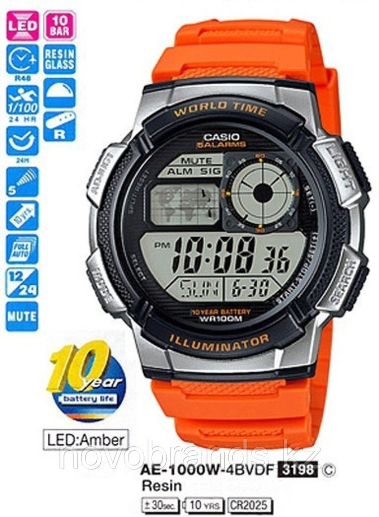 Спортивные часы Casio AE-1000W-4B - фото 5 - id-p67989297