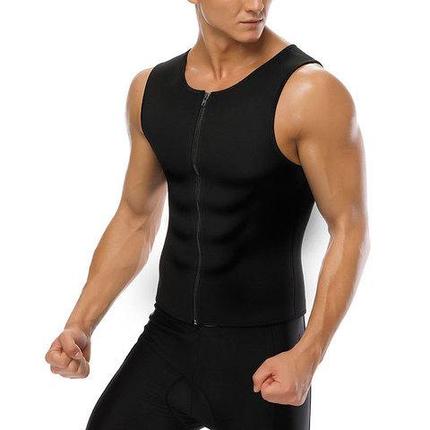Майка мужская на молнии для похудения и занятий спортом Hot Shapers (XL), фото 2