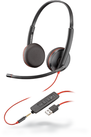 Plantronics Blackwire C3225 USB-A Jack 3,5 стерео гарнитура