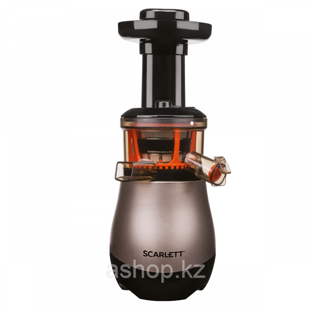 Соковыжималка шнековая для овощей и фруктов Scarlett SC-JE50S43, 220 Вт, Объем сока: 1 л, Диаметр отверствия: