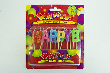 Свечи для торта набор букв "Party"