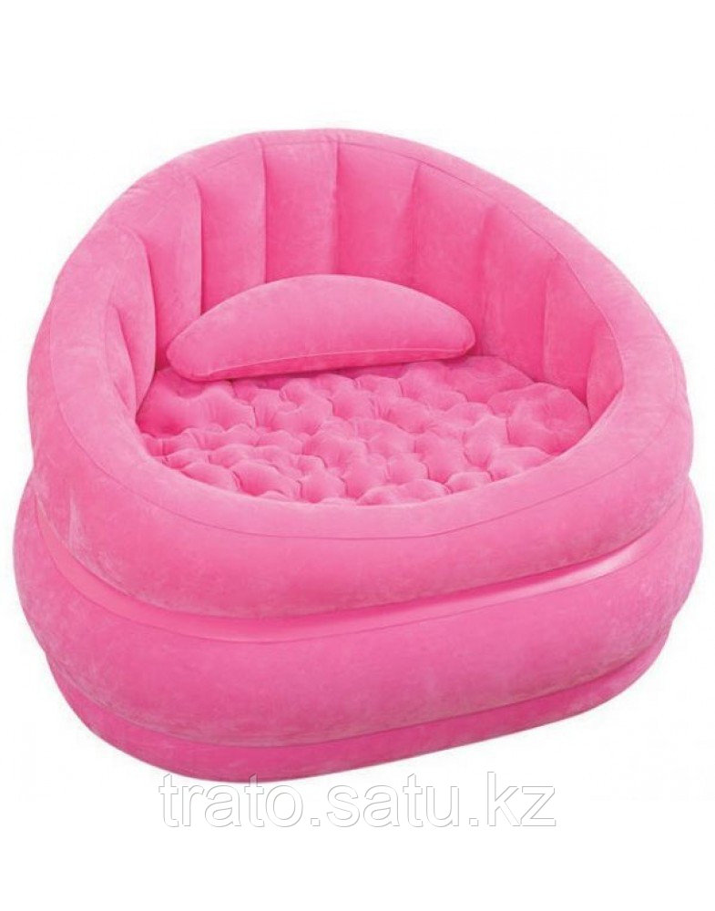 Надувное кресло Intex 91х102х65 см, розовое