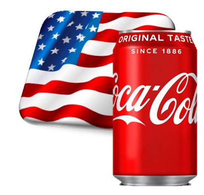 Coca-Cola Classic 355ml США (12шт-упак)