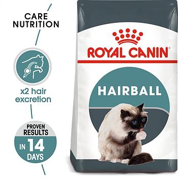 Корм для кошек профилактика вывода комочков Royal Canin HAIRBALL CARE 2kg.