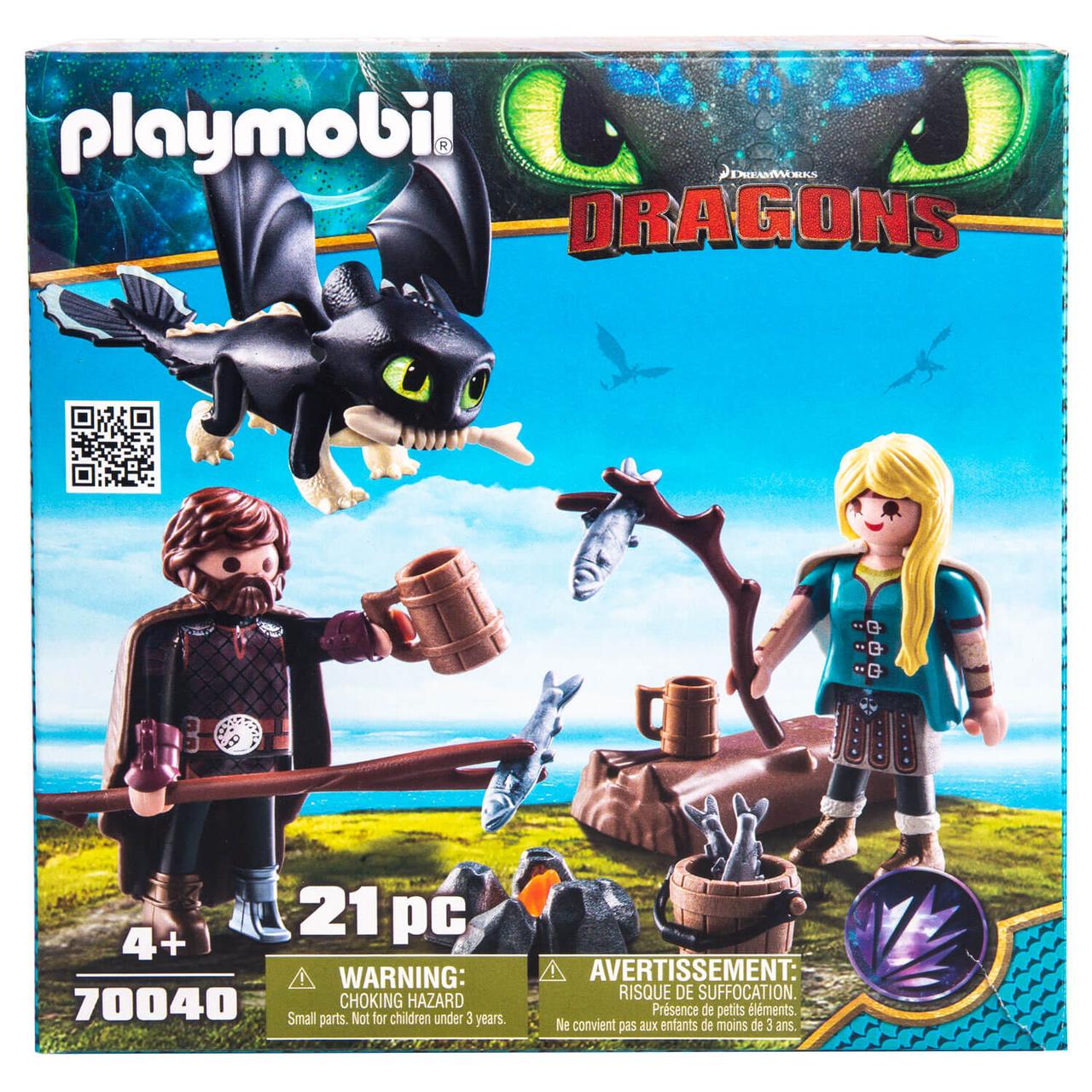 Конструктор Playmobil Драконы III: Игровой набор: Иккинг и Астрид