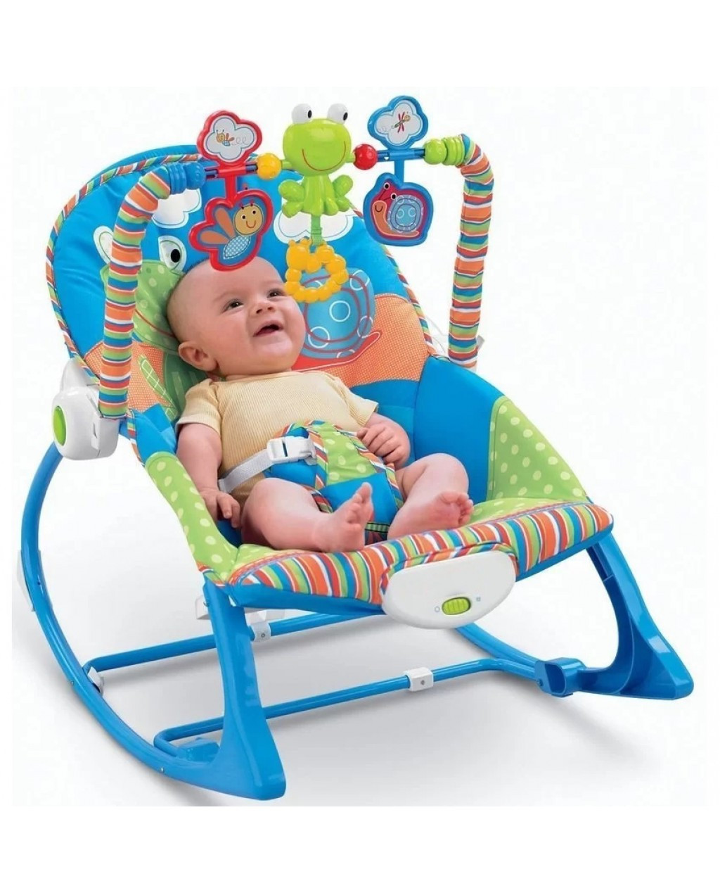 Детское кресло качалка шезлонг с музыкой и игрушками I-baby Rocker - фото 2 - id-p68002626