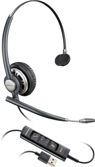 Plantronics EncorePro HW715 USB-A моно гарнитура, фото 1